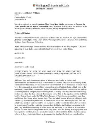 Download the full-sized PDF of Interview with Robert Williams